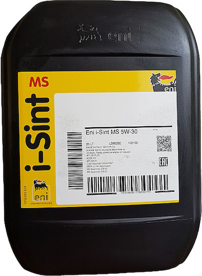 Eni MS I-SINT Synthetic Car Oil 5W-30 20lt