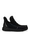 Wildleder Stiefeletten Damen Schwarz