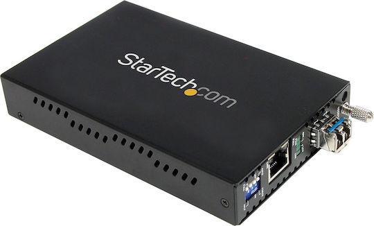Gb Sm Fiber Media Converter Lc In