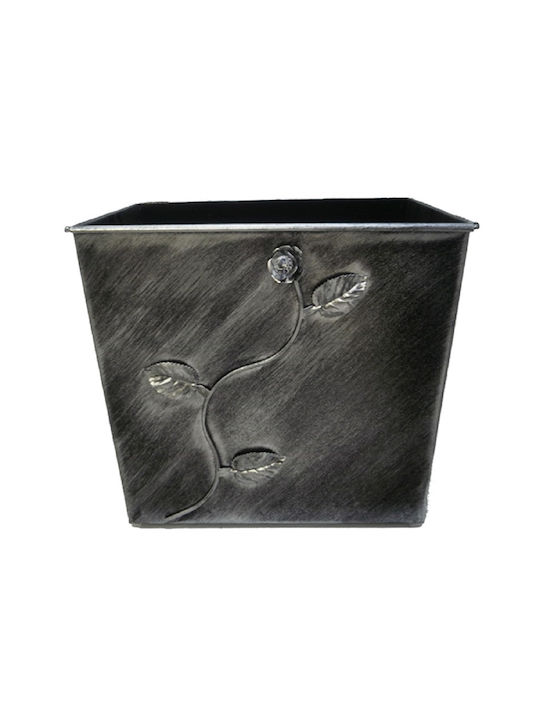GTMED Μεταλλικό Κουτί Αποθήκευσης Ξύλων 46x40x37cm Μαύρο