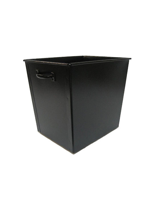 GTMED Μεταλλικό Κουτί Αποθήκευσης Ξύλων 46x30x33cm Καφέ