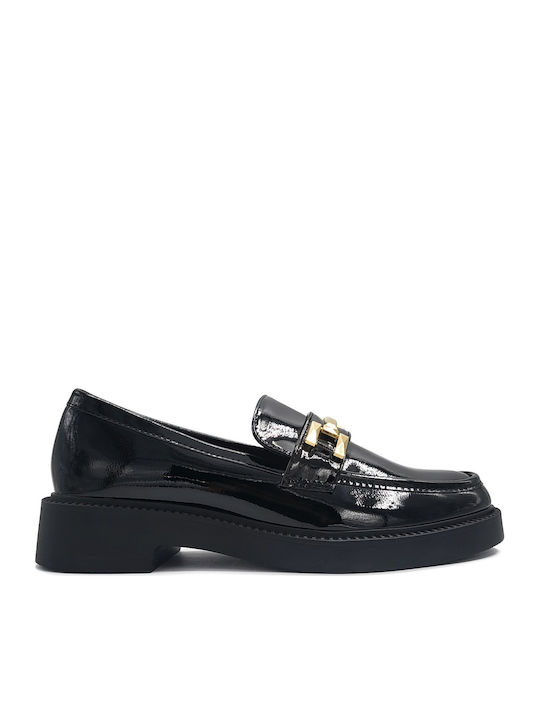 Λουστρίνι Γυναικεία Loafers σε Μαύρο Χρώμα