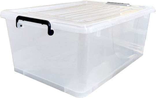 Happy House Kunststoff Aufbewahrungsbox mit Rädern und Deckel 35lt