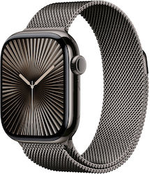 Apple Watch Series 10 Cellular 42mm Gold - Milanese Loop Natural