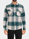 Μακρυμάνικo Overshirt Πετρόλ