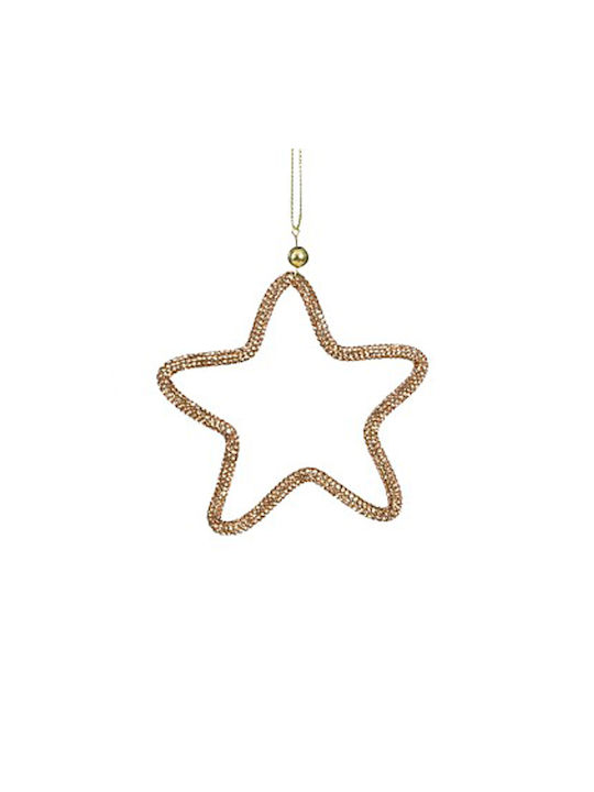 Hanging Ornament Star Bronze 10cm