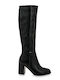 Damenstiefel mit hohem Absatz Schwarz