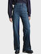 Deck 2.0 Women's Jean Trousers in Loose Fit Dark Aged Denim