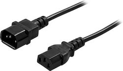 IEC-Kabel C13/C14 1,80 m 10A 0,75 mm² IEC-Kabel C13/C14 1,80 m 10A 0,75 mm²