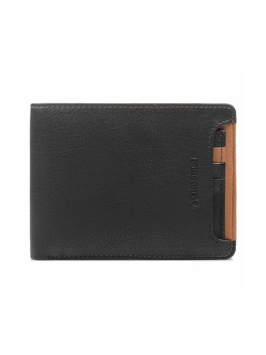 Diplomat Leather Men's Wallet Classic Black-Tan