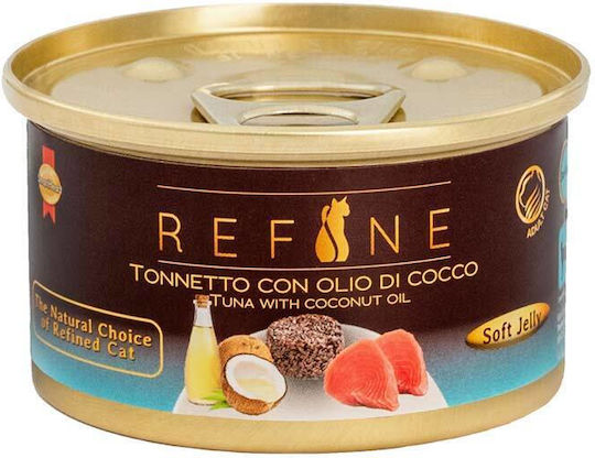 Refine Wet Food for Cats in Cans with Tuna, Chicken and Rice 85gr