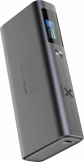Xtorm Nova Pro Power Bank 20000mAh 130W με Θύρα USB-A και 2 Θύρες USB-C Power Delivery Γκρι