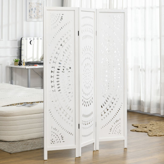 HomCom Διακοσμητικό Παραβάν Ξύλινο 120x170cm