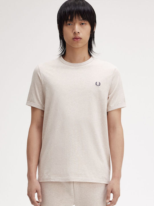 Fred Perry Ringer T-shirt Porridge Marl