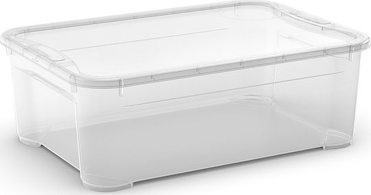 Curver Plastic Storage Box with Lid Transparent 39x55.5x19cm 0800697001 1pcs