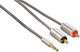 Cablu Audio Hama 80865 Mufă Jack Stereo 3.5 mm 2x Mufă RCA 2m