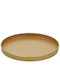 Melamine Platter Round Gold Ø27h3cm