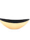 Melamine Oval Gold Platter 39x12h13cm