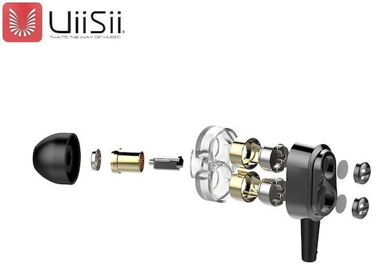 Uiisii Premium Hi-res Original Earphones Microphone Volume Control 3.5mm 1.2m