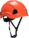 Portwest PS63ORR Construction Site Work Helmet with Earplugs Orange