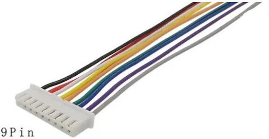 Single Head Jst Xh2.00mm 9p Male Connector Cable 10cm