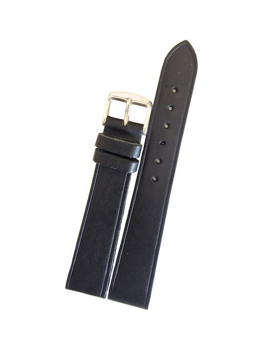 Tzevelion Leather Strap Black 18mm