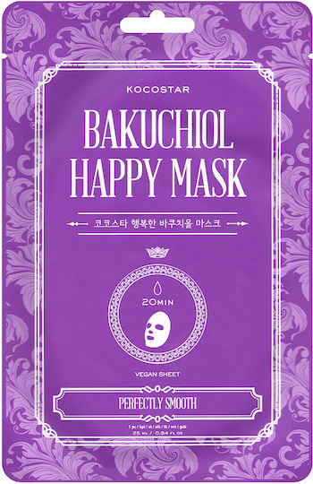 Kocostar Bakuchiol Happy Mask Gesichtsmaske Erneuerte & Glatte Haut 1 Stück
