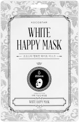 Kocostar White Happy Mask Μάσκα Προσώπου Νιασιναμίδη Λάμψη 1τμχ