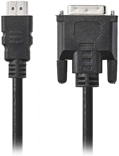 Cablu Nedis HDMI Conector HDMI Mufă 24 + 1 pini DVI-D Mufă Negru Blister 3m