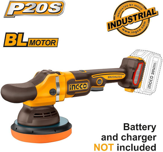 Ingco APLI2015 Rotary Polisher Brushless 20V Solo with Speed Control
