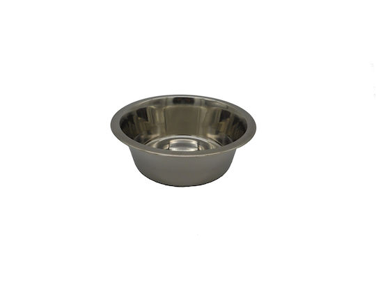 Contro Fratelli Ανοξείδωτη Ποτίστρα για Σκύλο & Γάτα 950ml 17cm σε Ασημί Χρώμα
