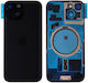 Battery Cover Black for iPhone 15