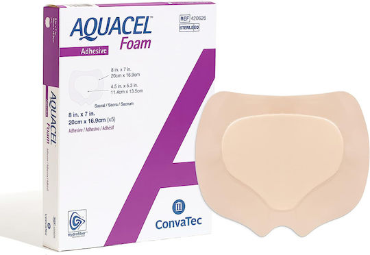Convatec Aquacel Foam Αυτοκόλλητο Επίθεμα 20x17cm 1τμχ