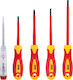 Deli Set 5 Magnetic Electrician 1000V Screwdrivers with 5 Interchangeable Tips