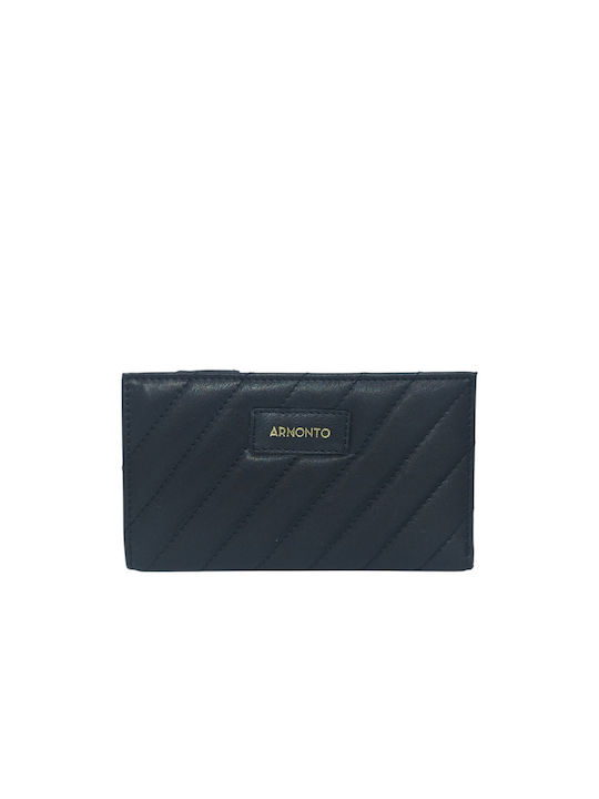 Armonto Large Leather Women's Wallet Classic with RFID Black