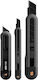 Deli Set Folding Knives with Blade Width 20mm Black