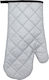 Heat-Resistant Grill Glove 18x33cm Silver