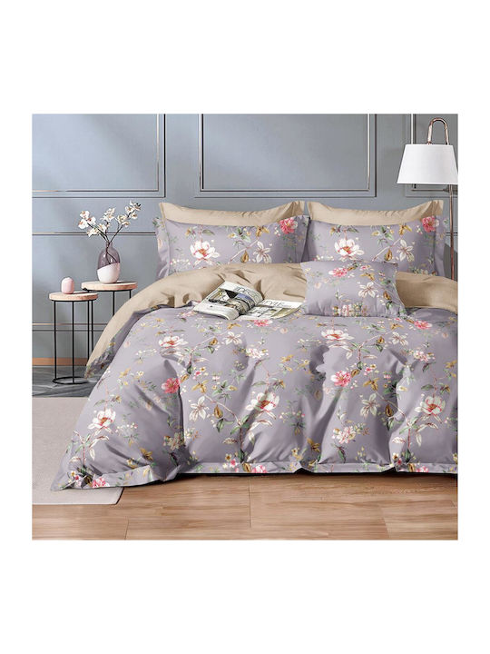 Beauty Home Duvet Set Queen 220x240cm Art 12606 Marin Lila 3pcs