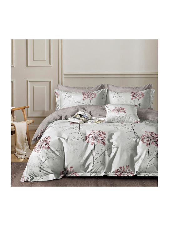 Beauty Home Bettdecken-Set Großes Doppelbett 220x240cm Art 12611 Amadeus Grey 3Stück