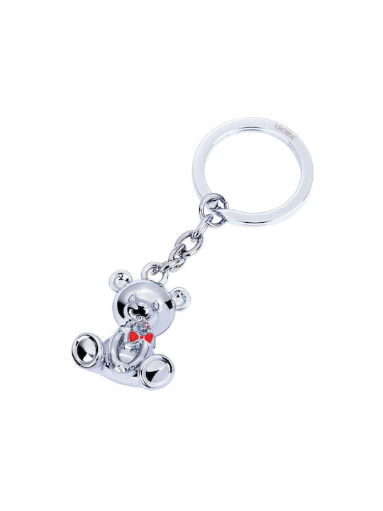 Troika Keychain Metallic Silver