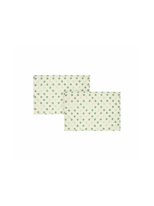 Kentia Loft Fusion Σουπλά Υφασμάτινο Πράσινο 50x35cm 2τμχ