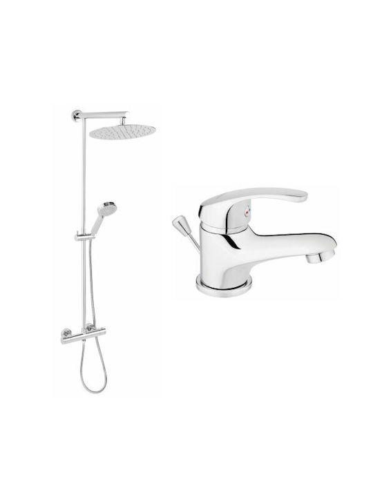 Ferro 2 In 1 Shower Set Trevi Thermostatic Shower Bbc2 Sink Mixer Fully Chromed