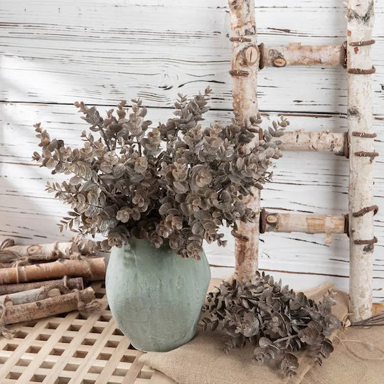 Artificial Decorative Branch Eucalyptus Brown 38cm