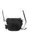 Leder Damentasche Schultertasche Schwarz