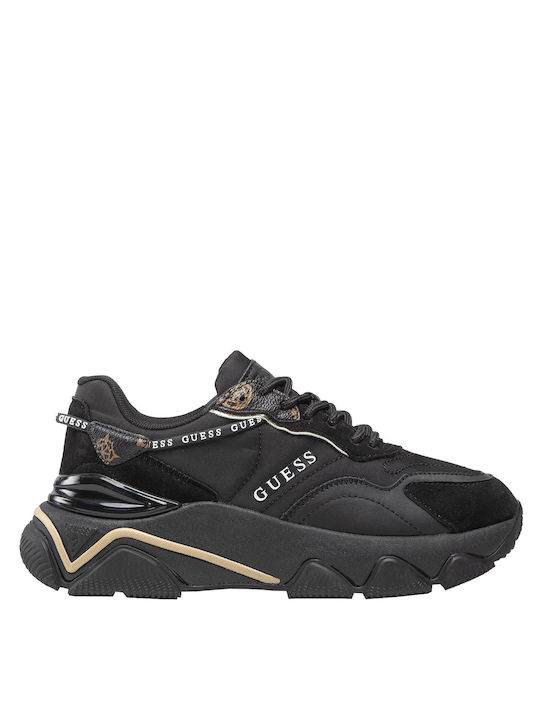 Guess Chunky Sneakers Black / Gold