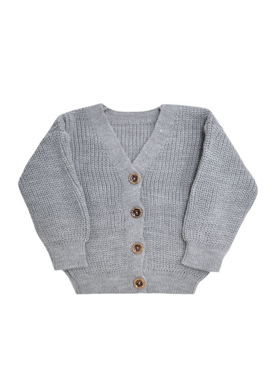 Kinderstrickjacke Gestrickt grau