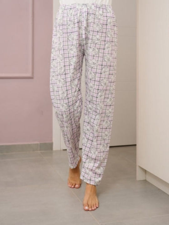 Prive Underwear Winter Damen Pyjama-Hose Flieder