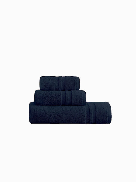 Makis Tselios Home Hand Towel Dove2 30x50cm Black Weight 550gr/m²