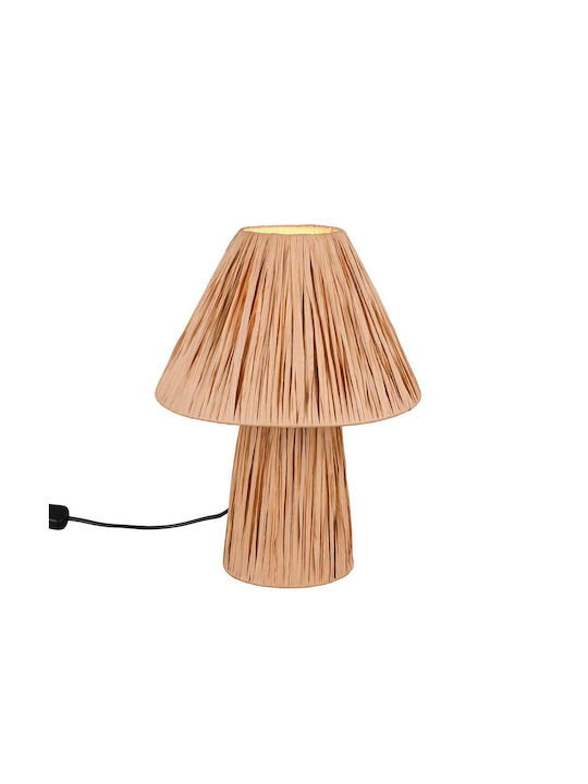 Trio Lighting Lampă de masă pentru Soclu E14 cu Abajur Maro și Bază