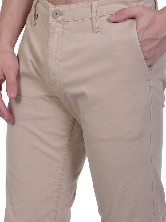 Guess Trousers Chino in Slim Fit Beige